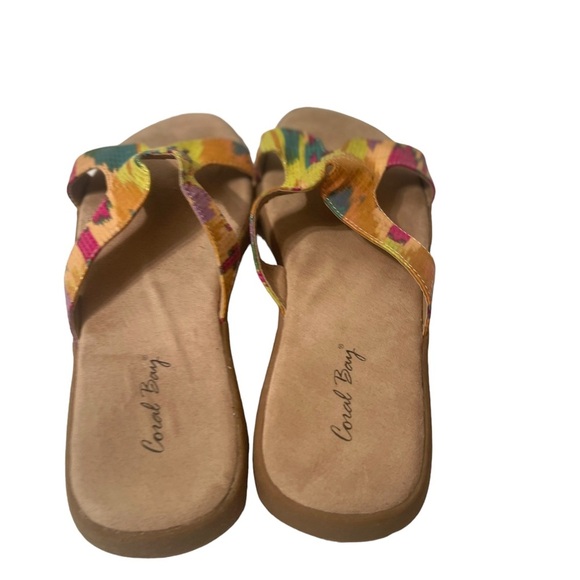 Coral.Bay Petrine Multicolored Sandals Size 8.5M - Picture 4 of 7